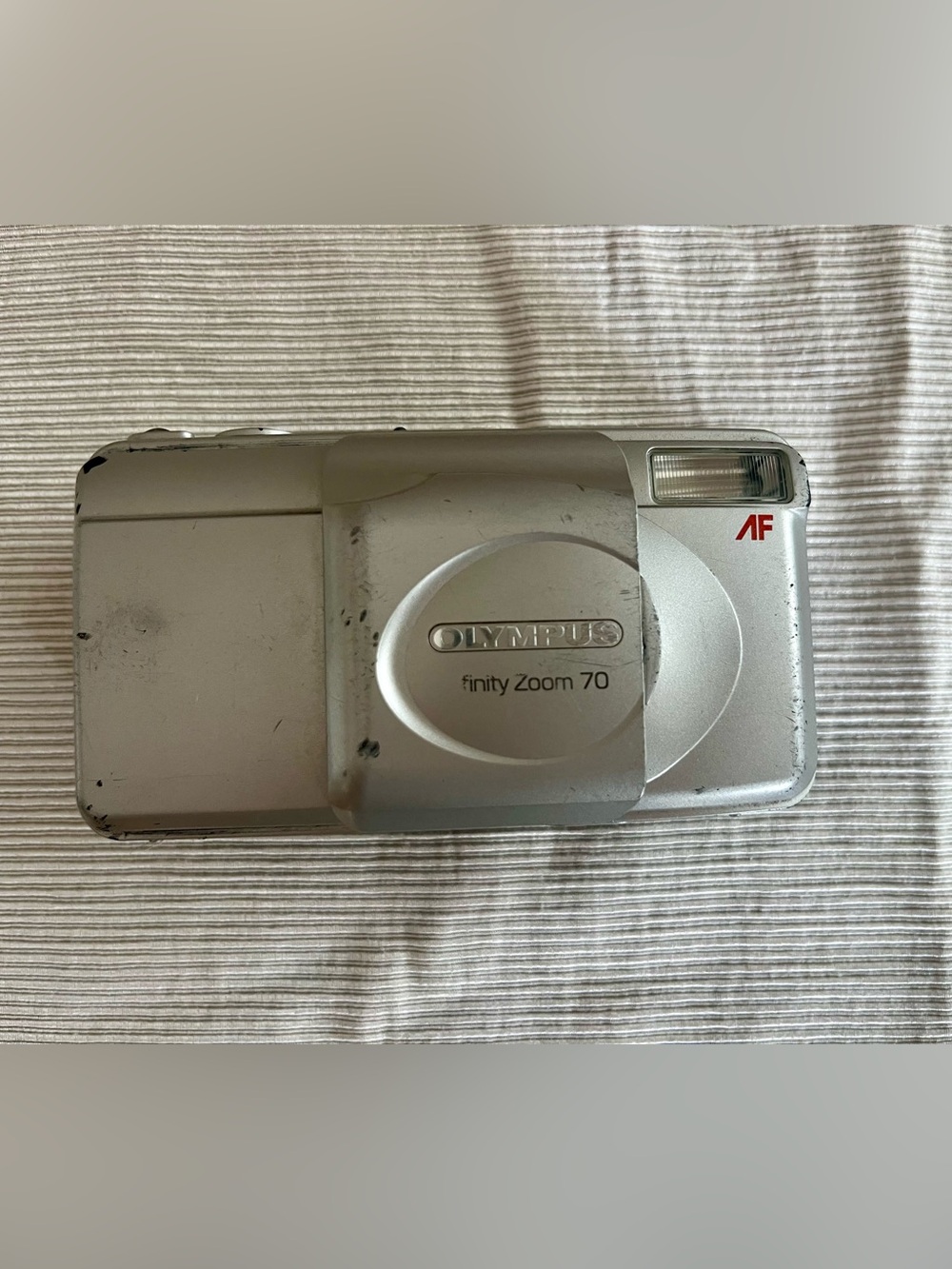 Olympus Silver Compact Zoom Camera